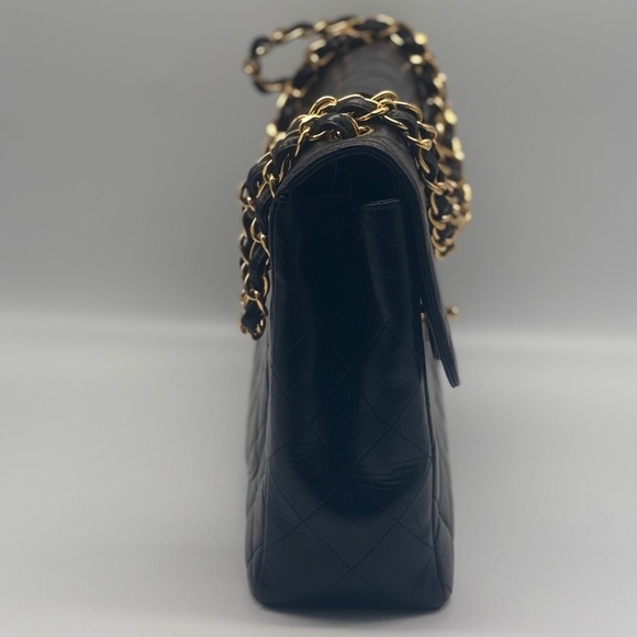 SOLD Chanel Jumbo Single Flap Shoulder Bag with Black Interior Series (96-97) - Picture 6 of 16